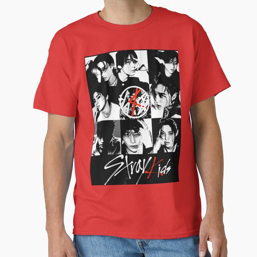 Stray Kids Black And White T Shirt T-shirt - Image 5