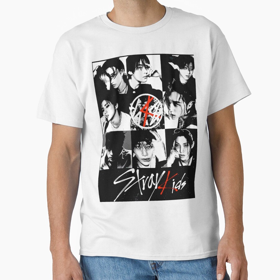 Stray Kids Black And White T Shirt T-shirt - Image 2