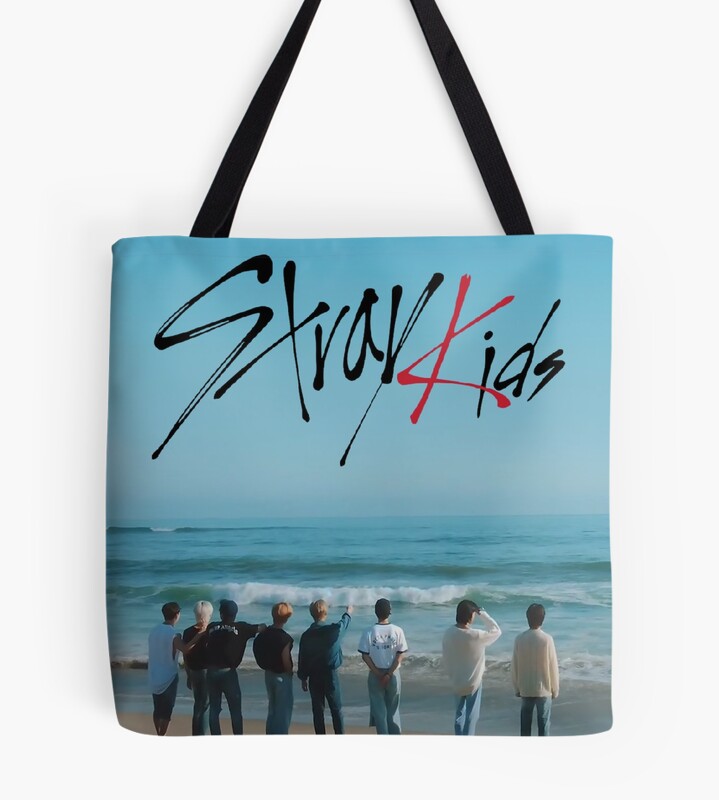 Stray Kids Pastel Blue Summer Tote Bag