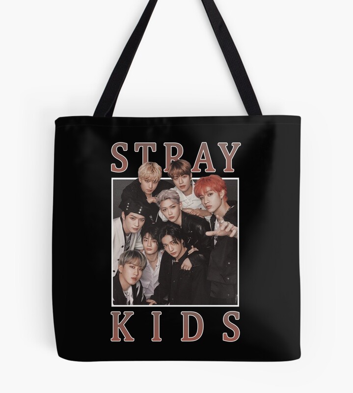 Stray Kids Vintage Retro Band Style 90s Tote Bag
