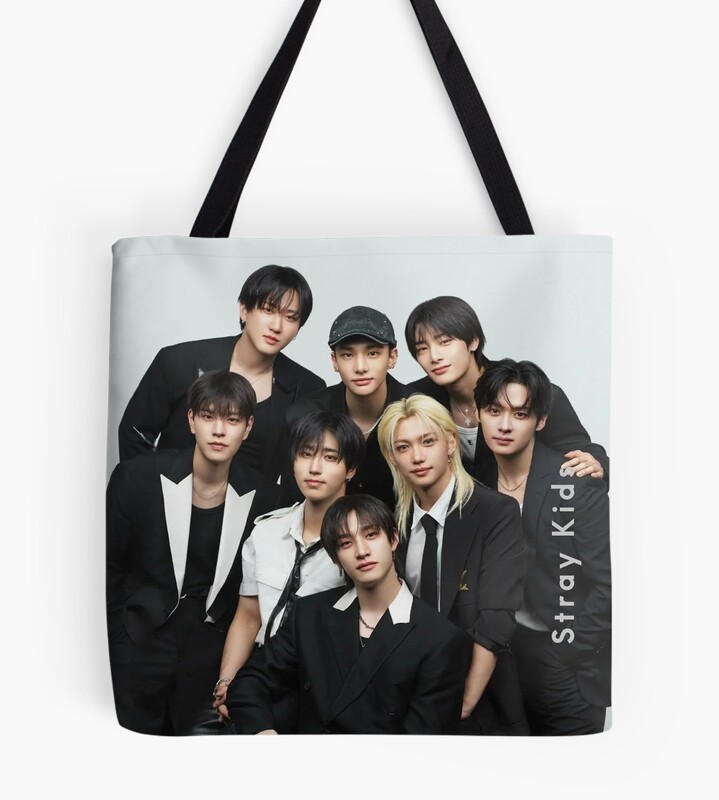 Stray Kids Suits Black And White Tote Bag
