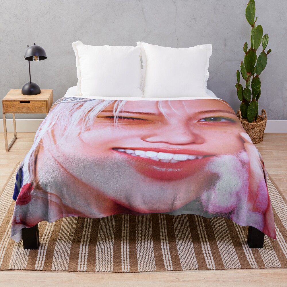Felix Stray Kids Band Throw Blanket