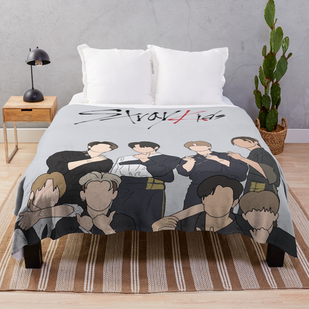 Stray Kids Member Throw Blanket