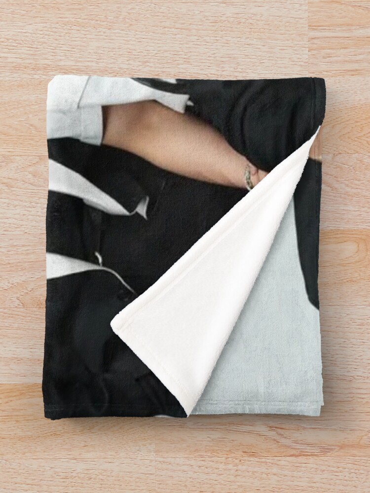 Stray Kids Suits Black And White Throw Blanket - Image 2