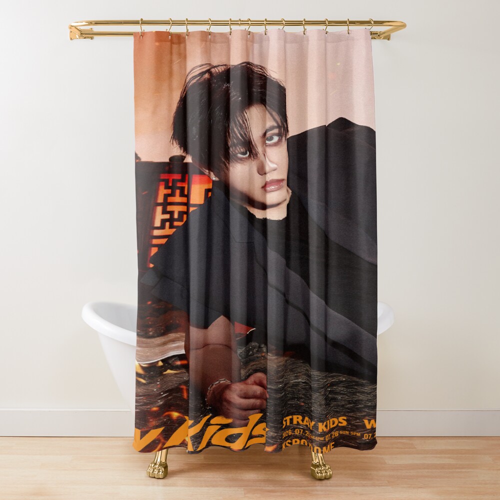 Stray Kids Changbin Run It Shower Curtain
