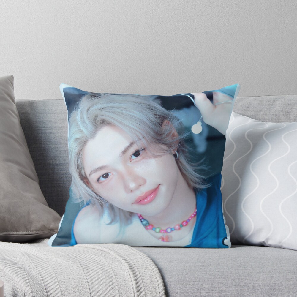 Felix Stray Kids Throw Pillow