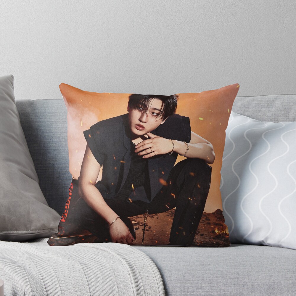 Stray Kids Changbin Run It Throw Pillow