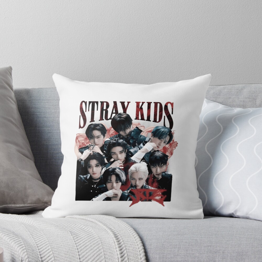 Stray Kids Team Throw Pillow
